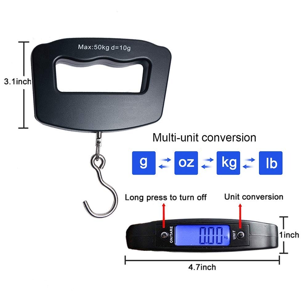 50kg Portable Handheld Digital - Fishing Hook Stainless Steel recension och pris