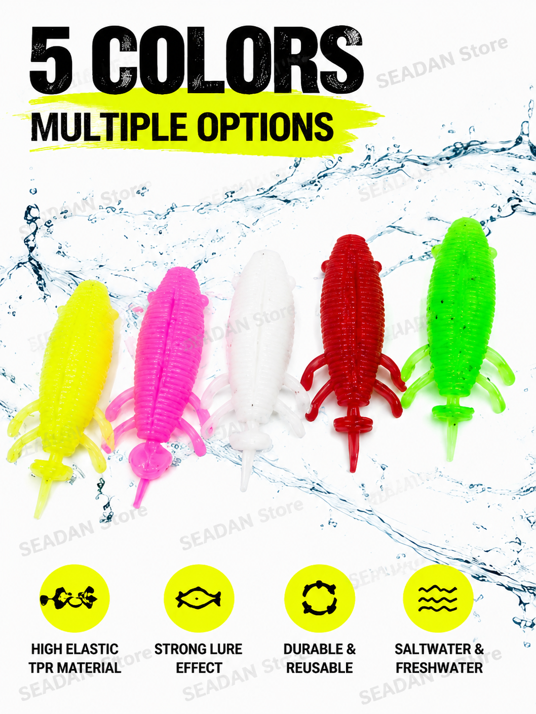 5pcs Floating Soft Frog Lure T - Fishing Hook Offset recension och pris