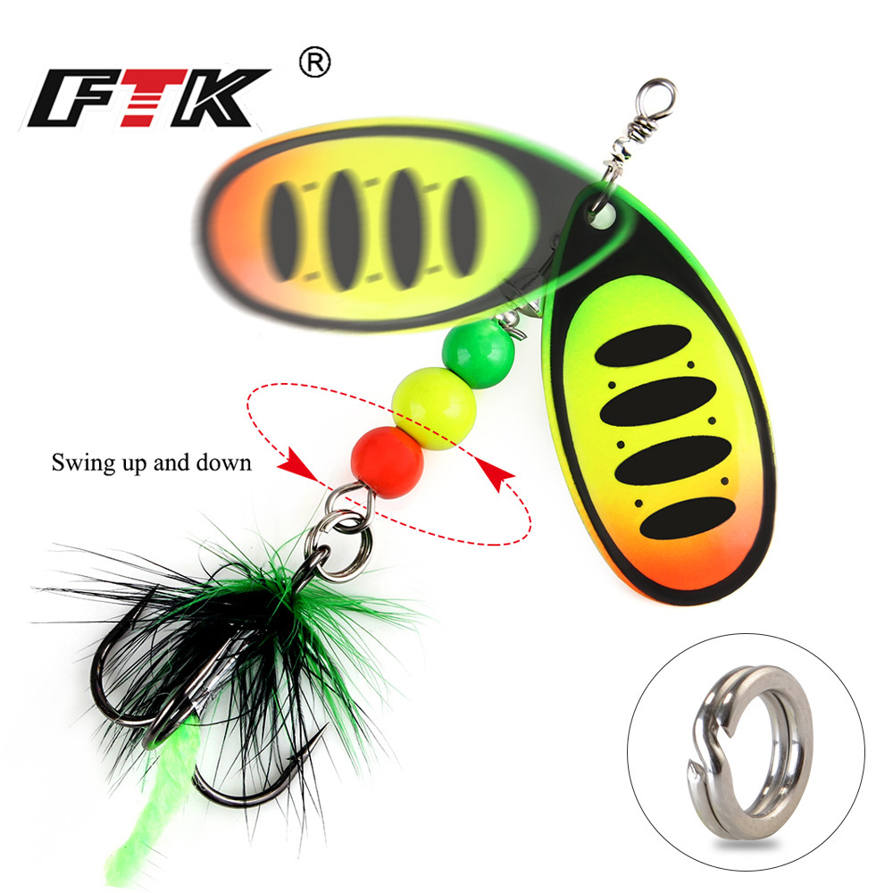 FTK Spinner Bait Fishing Lure  - Fishing Hook Treble recension och pris