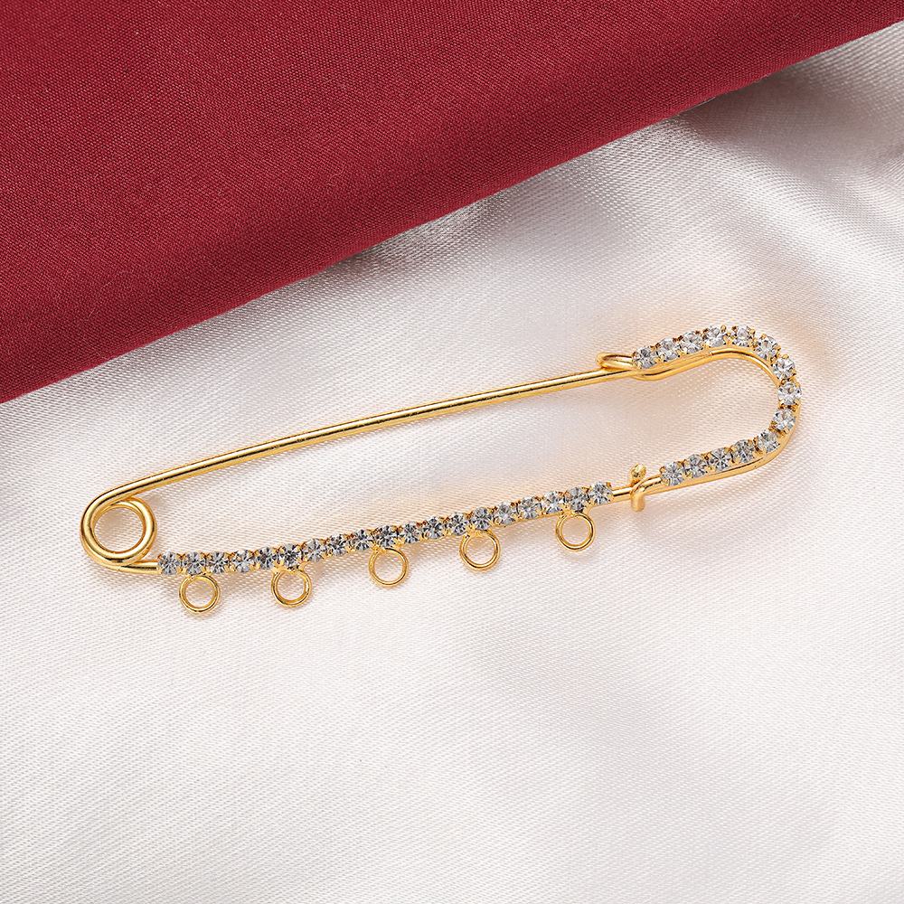 5pcs Rhinestone Charms Safety  - Fishing Hook Size recension och pris