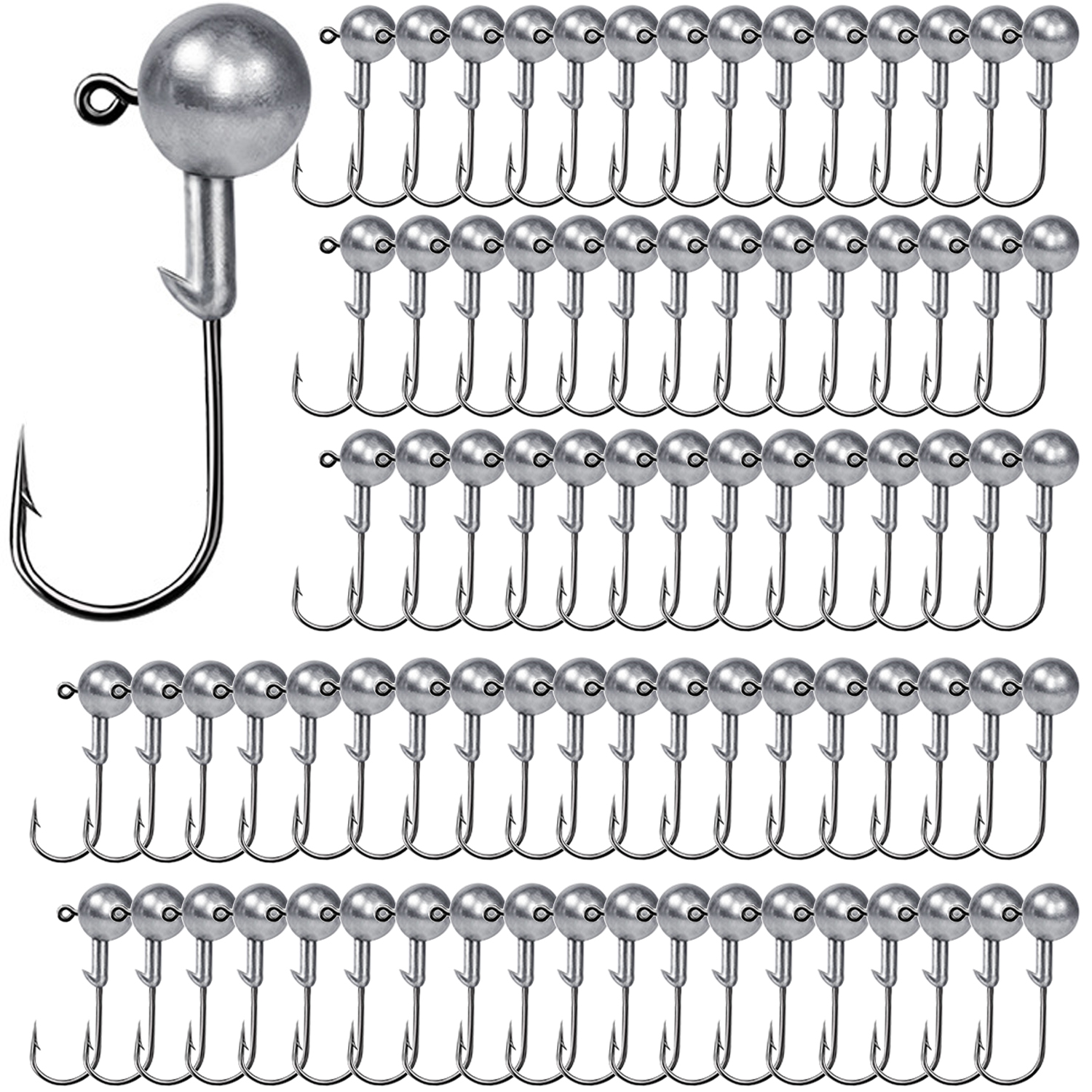 100PCS Fishing Hooks Lead Jig  - Fishing Hook Offset recension och pris