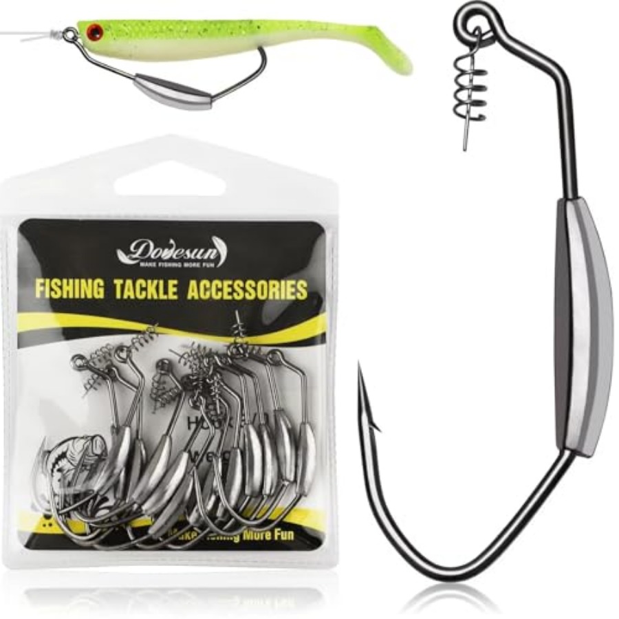 12PCS/44PCS Weighted Swimbait  - Fishing Hook Weedless recension och pris
