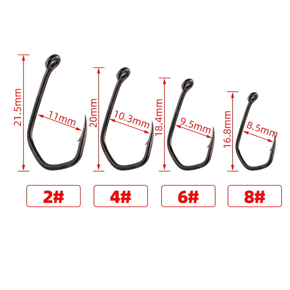 50pcs Carp Fishing Hooks Barbe - Fishing Hook Assortment recension och pris