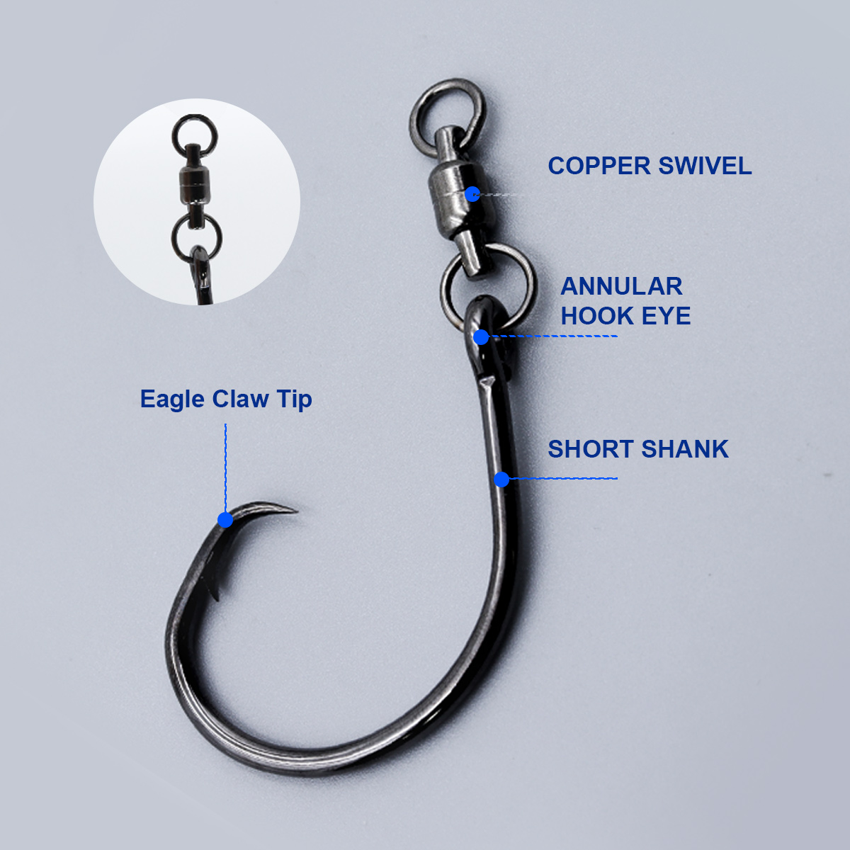ZYZHE 3pcs/Bag Circle Hooks Wi - Fishing Hook Barbless recension och pris
